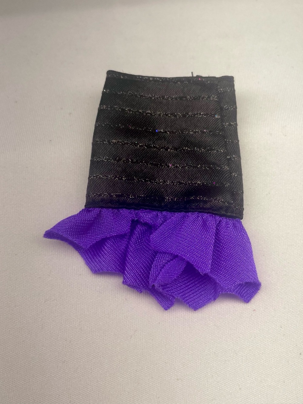 Monster High Create-A-Monster 
Black and Purple Ruffle Mini Skirt